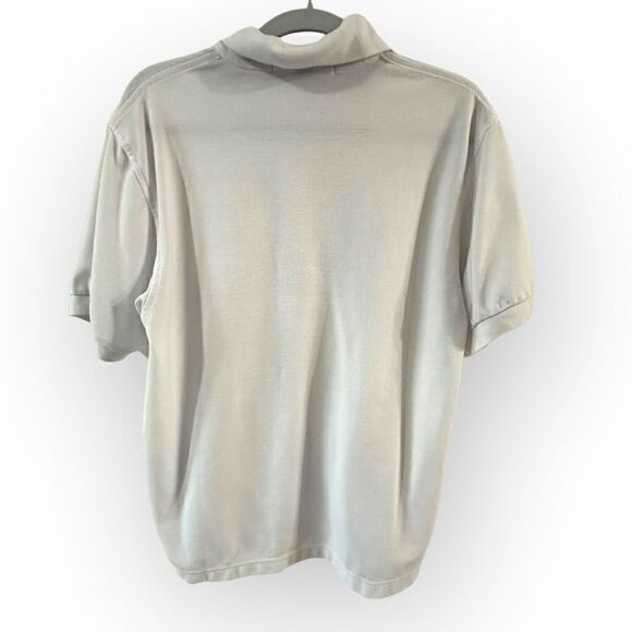 Port Authority white button down short sleeve polo size small polyester/cotton - Picture 4 of 6